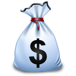 Hot Money Bag Icon 256x256 png